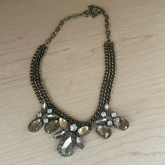 Jewelry - Gold, Jeweled Necklace with adjustable chain.